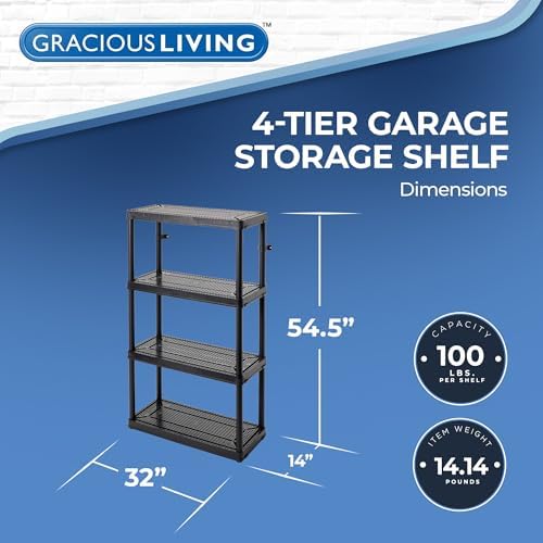 gracious living 4 shelf fixed height ventilated medium shown in use