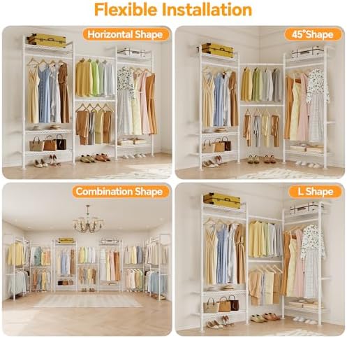 higeego w3 wall mounted clothes rack, industrial pipe, package contents