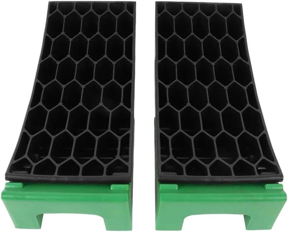 Curved Leveling Block Set 6 Pcs 35000 Lb Load Capacity Portable RV Curved Leveler with Anti Slip Pads Compatible with Campervan Trailer Motorhome