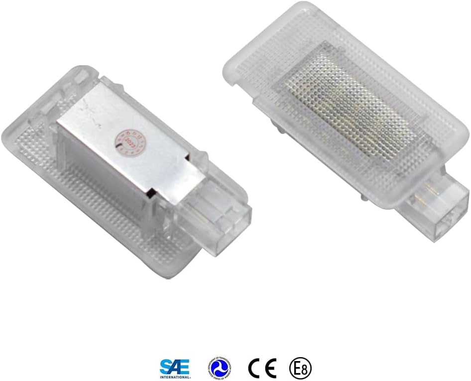 AJHLJ® 2Pcs Canbus Led Luggage Compartment Trunk Boot Light Courtesy Footwell Interior Lamp For Volvo C30 S60 S60L C70 V70 S80 XC70 XC90
