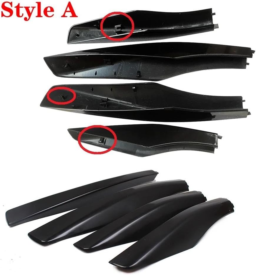 Rooftop Cargo Carrier for Lexus for RX350 for RX400h for RX330 2004-2009 Black ABS Roof Rack Bar Rail End Protection Cover Shell Replace 4PCS Roof Racks Boxes