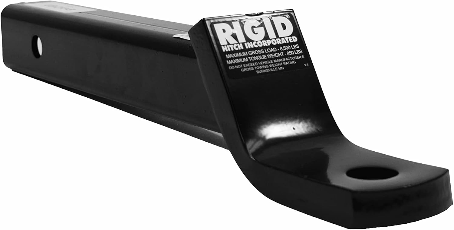 Rigid Hitch Class III, IV Hitch Ball Mount (UB-213-B) Fits 2-in Receiver, 8,500 lbs, 2-Inch Drop, Black