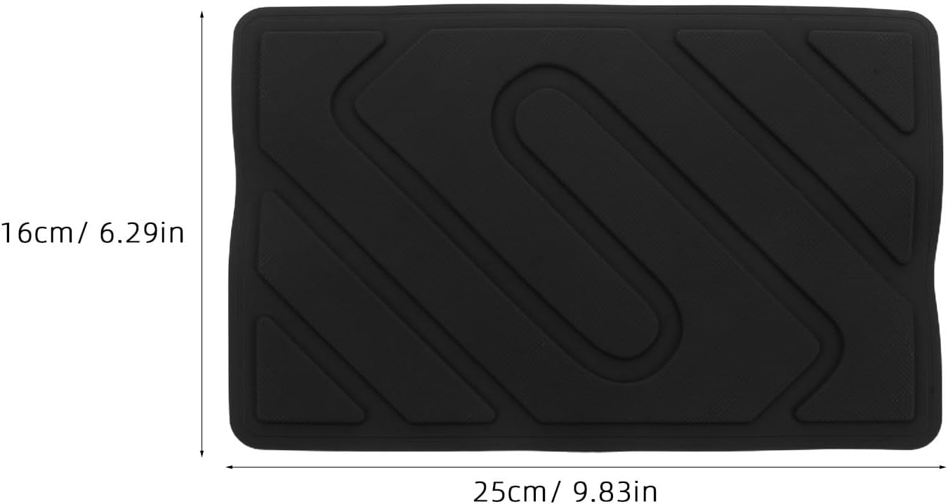 5pcs Car Floor Mat Heel Pad, Universal Anti-Skid Heel Scuff Plate, Auto Home Carpet Protector Patch for Driver Side Foot Rest