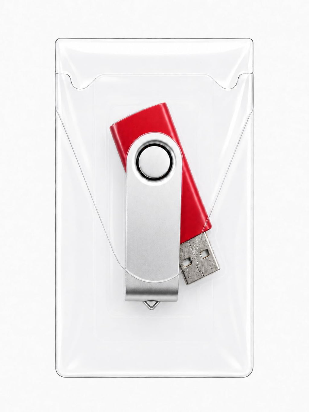 clear usb flash drive holders peel adhesive resealable, package contents