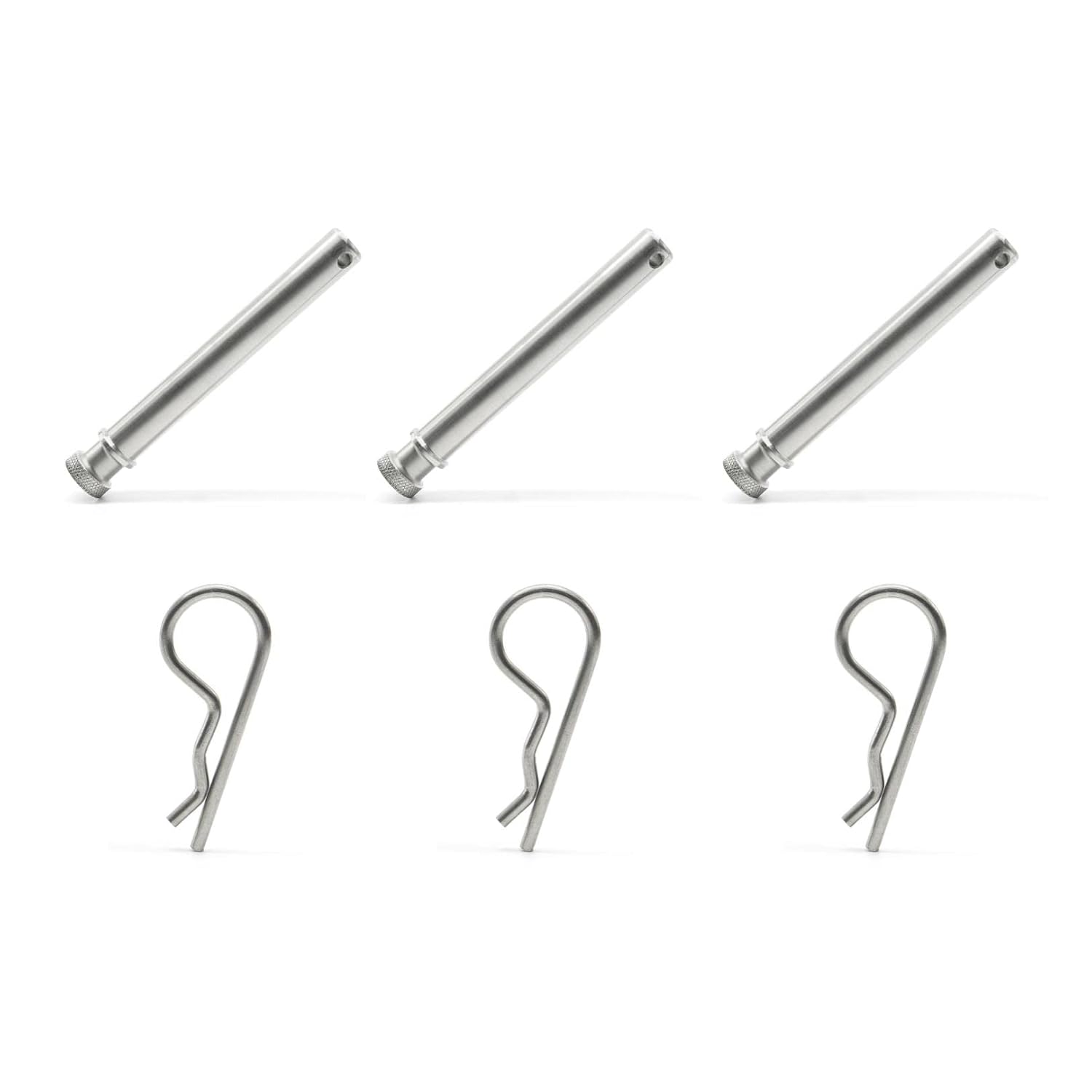 TS35010 Stainless Steel Replacement Hitch Pins & Clips for B&W 2" & 2.5" Tow and Stow - RuggedXL