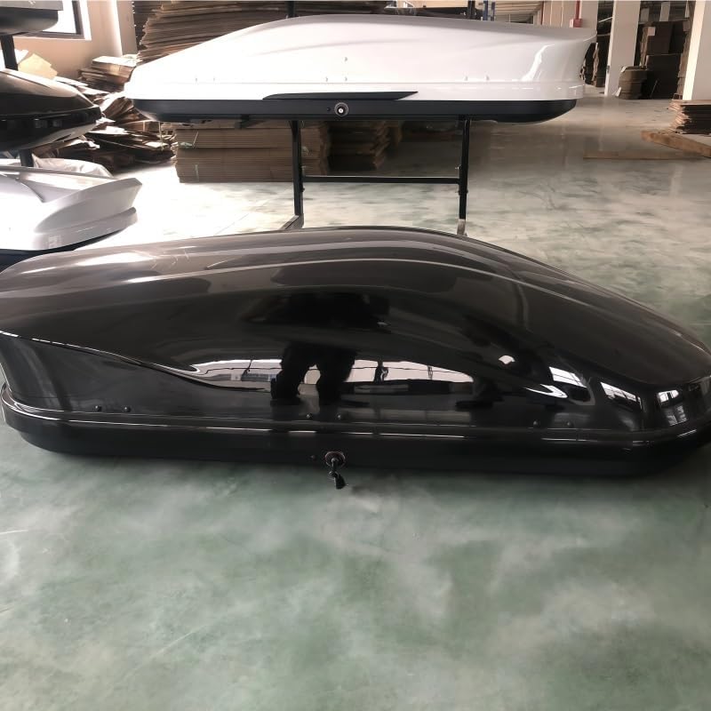 ABS/PC Universal Car Roof Box Storage Car Roof Box Camping 450L Roof Top Box Rooftop Cargo Carrier Luggage Rack Car Storage Roof Basket Automotive Exterior Accessories(Roof Rack Black)