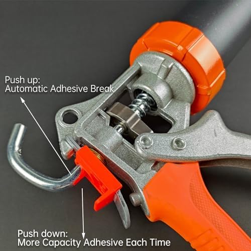 sausage caulking gun,dual‑purpose for 20oz sausage &10oz cartridge(2 showing dimensions