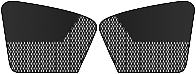 2Pcs Car Window Sun Shade Mesh Screen Magnetic, Car Camping Window Cover UV Protection Privacy Blackout Side Window Screen for Camping Travel SUV Truck Car Camping Accessories Foldable Portable