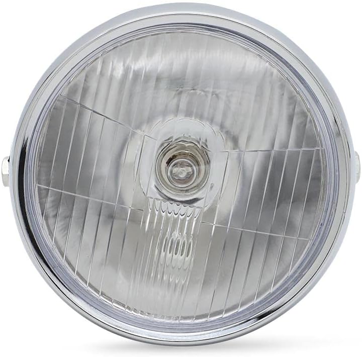 Clear Lens Headlight Lamp compatible with Yam-aha DT400 DT250 DT175 DT125 DT100 DT80 GT80 XT500 XT550 6V Light Lamp