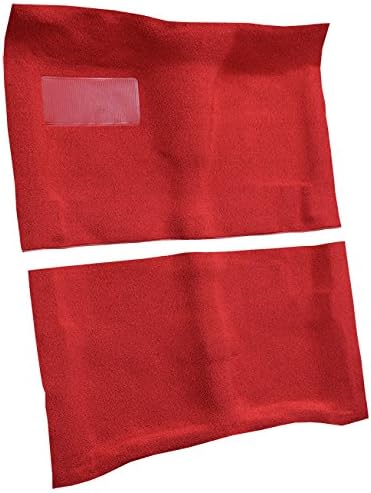 Replacement Auto Carpet Floor Liner - Molded Loop - fits 1964-1967 Oldsmobile Cutlass 2 Door Automatic (Red)