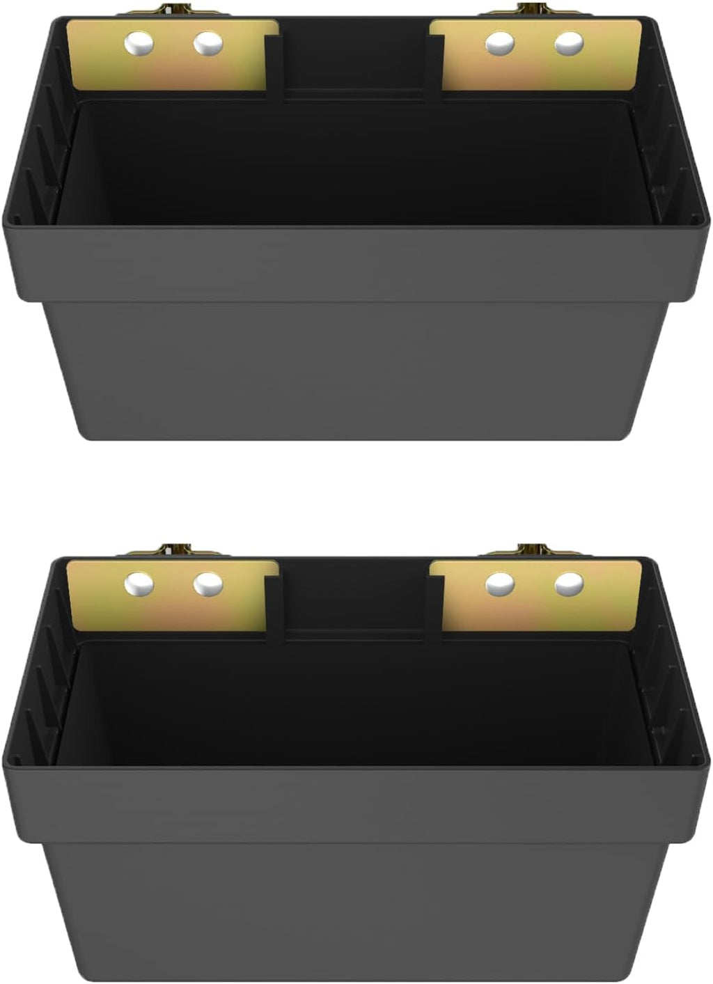 2 Pack E-Track Storage Bin for E-Track System, E Track Accessories Storage Box for Trucks, Easily Organizer Bin for Enclosed Trailer