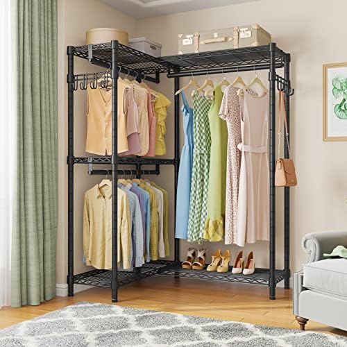 vipek l4 clothing rack for hanging clothes heavy shown in use