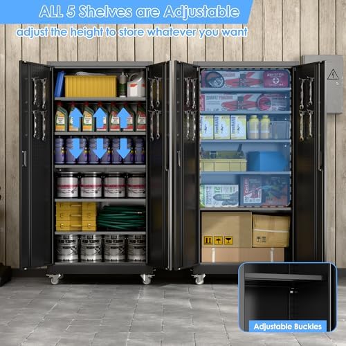 reemoon metal storage cabinet 71" h x 34", package contents