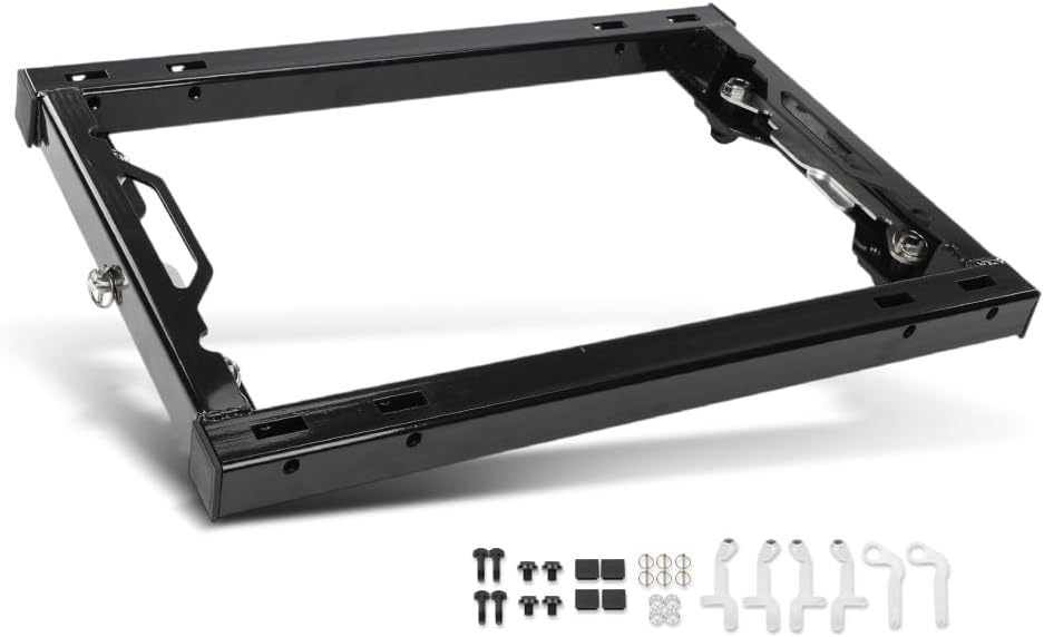 CNNELL Hitch Adapter w/Handles Compatible with Ford F250 F350 Super Duty 2011-2020 with Hitch Prep Package Black