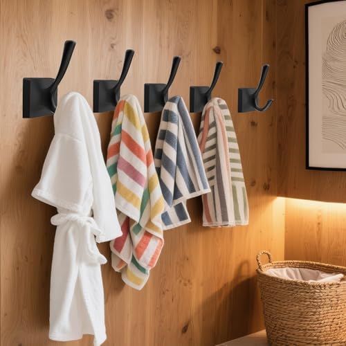 tofiigrem black wall hooks coat hooks, mudroom hooks, package contents