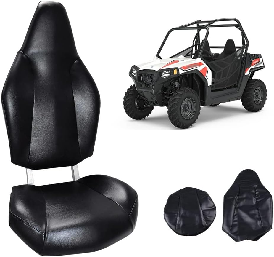 PIT66 Vinyl Seat Covers Set Fit Polaris RZR 570 800 900 & ACE 2012-2018 | Durable Seat Covers Kit Fit Polaris RZR 570 2012-2018/ RZR 800 2008-2014/ RZR 900 2011-2014/ ACE 325 570 2014-2017, Full Set
