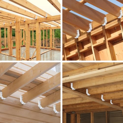 2x6 joist hangers 25pcs 18gauge rafter bracket double, side view