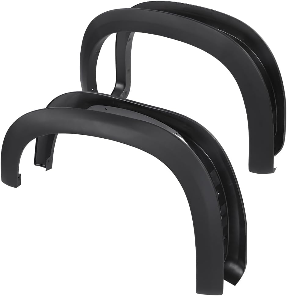 G-PLUS Fender Flares | Compatible with Chevy Silverado 1500 2019-2023 Wheel Flares Not Fit Dually models (Textured Factory Style 4 PCS)