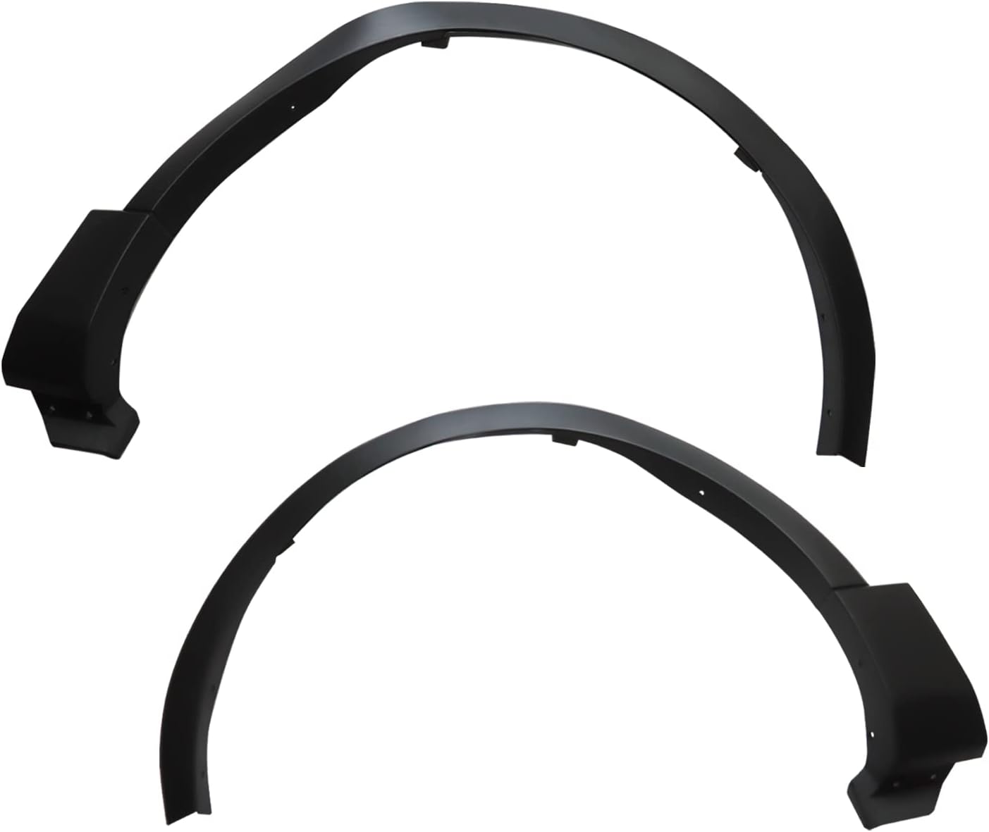 Fender Flares Compatible with 2011-2015 Ford Explorer,Front Left & Right Wheel Arch Trim Pair,PP Material Black Fender Flares Replacement for FO1290126 BB5Z16039AA BB5Z16038AA