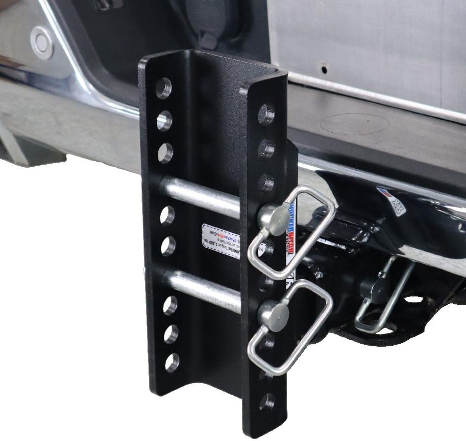 Shocker XR Combo Ball Hitch with Sway Bar Tabs, Fits 2-1/2" Hitch 10 Hole Chrome 2 & 2-5/16" Balls
