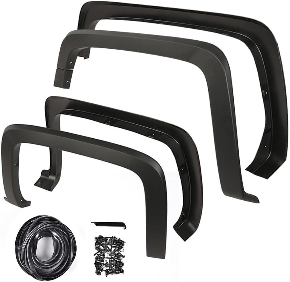 G-PLUS Fender Flares Dually model | Compatible with Chevy Silverado 1500 2014-2018/Fit Chevy Silverado 2500 3500HD 2015-2019