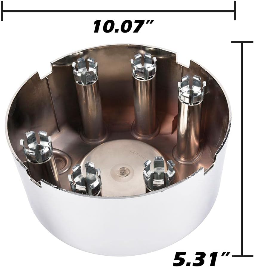 PIT66 17 Inch Wheel Center Caps Fit Ford F350 Dually 2005-2016 (DRW) | Hubcaps Cover, 4x4 4Pcs Chrome,Compatible with 2005-2016 Ford F350 Super Duty Dually (DRW)