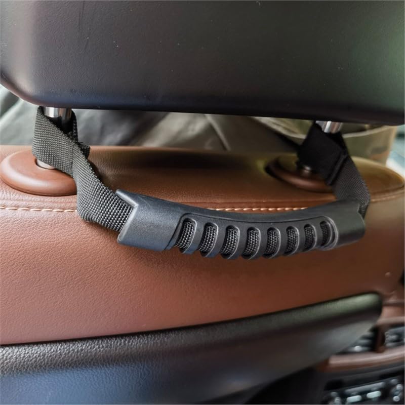 Car Rear Seat headrest Grab Handle Truck Rear Seat Passenger Grip Handles Interior Accessories,1 Pack,Black