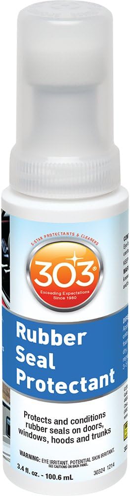 303 Rubber Seal Protectant for Weatherstripping, 3.4 oz | Conditions rubber seals to help prevent cracking, fading, and drying.