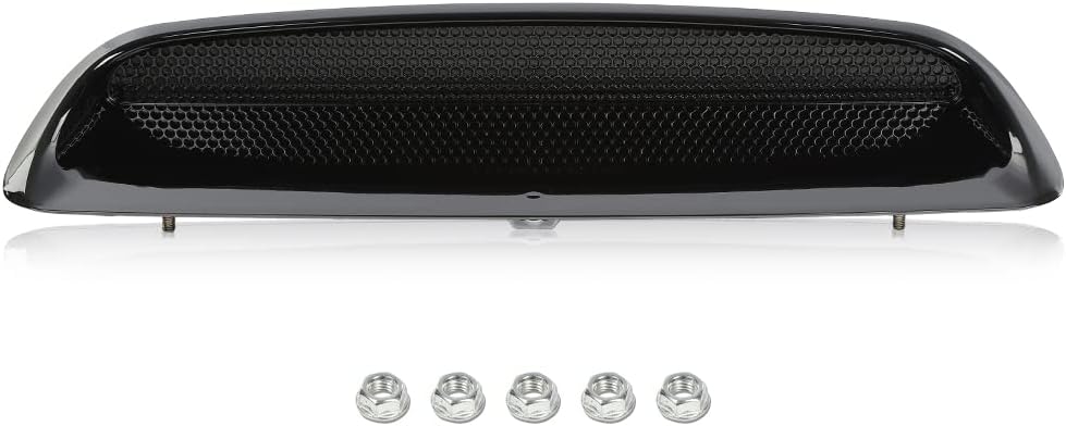 G-PLUS Hood Scoop Bulge Kit Compatible with Toyota Tacoma 2005 2006 2007 2008 2009 2010 2011 Front Upper Black