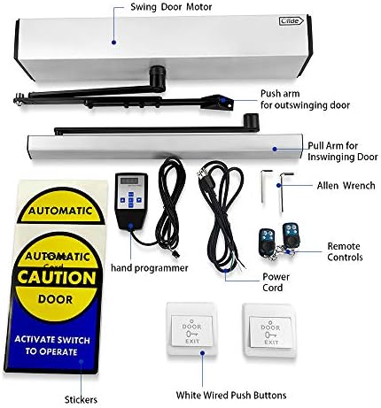 olideauto dsw120 handicap door opener for disabilities,ada swing, close-up detail