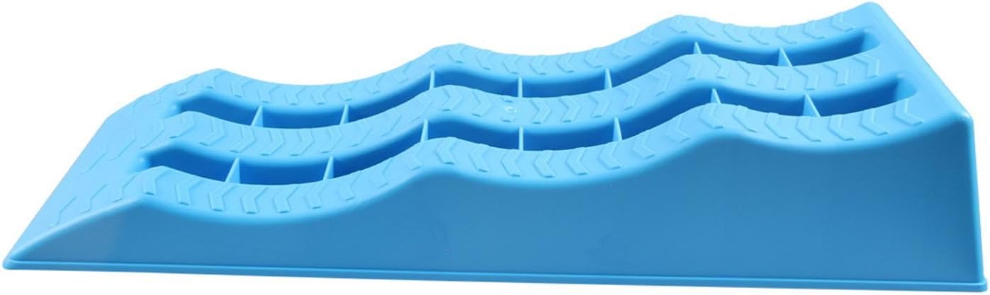 2 Pieces Car Wheel Chocks Automotive Leveling Ramps Stabilizer Blocks Trailer Leveler RV Truck Universal Strong PP Enhanced Friction