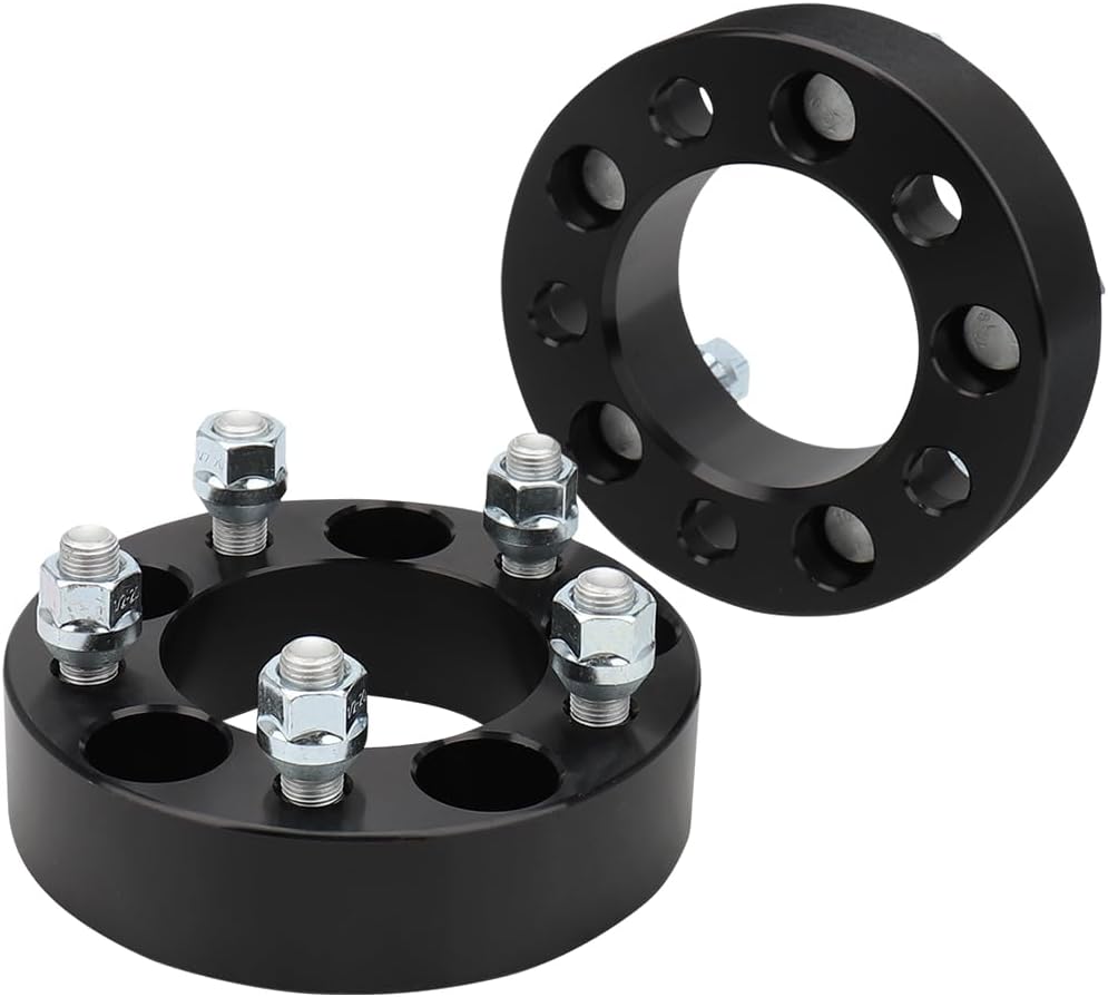 IRONTEK 5x4.5in Wheel Spacers 1.5" Real Forged Spacers with 82.5mm Hub Bore 1/2" x20 Studs Fit for Ford 07-13 Edge/ 91-10 Explorer, for Jeep 84-01 Cherokee/ 86-92 Comanche, for Lincoln 07-13 MKX 2PCS