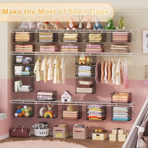 lyuwanxian 4-tier hanging closet organizer with 360°rotating hooks, package contents