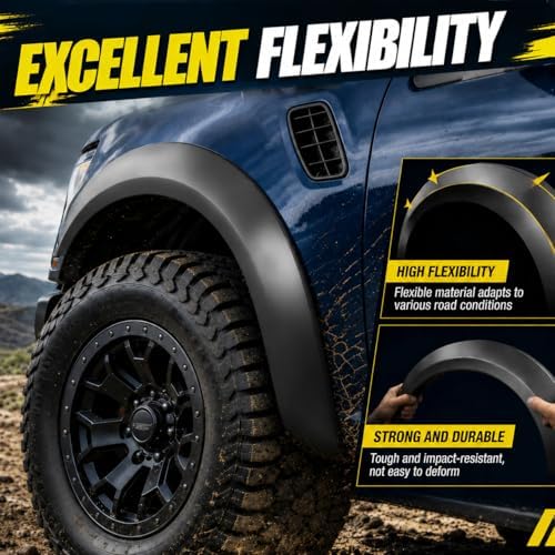 LQI Fender Flares Compatible with Toyota CHR 2018-2022 Front Left Driver Side Fender Wheel Opening Molding Guardabarros, Factory Style, 75602F4010 TO1290115