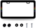 Gay Rainbow Line License Plate Frame Funny LGBT License Plate Frames Stainless by BRAGHRTED