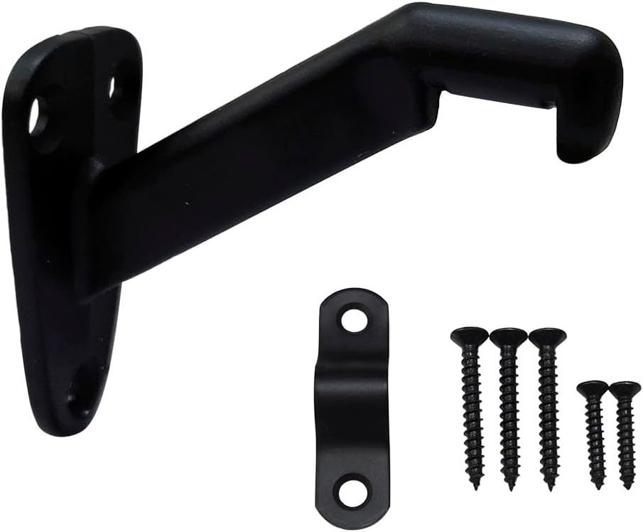 qcaa heavy duty handrail stair brackets, zinc die shown in use