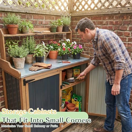 outdoor storage cabinet with 4 wheels and handle, package contents