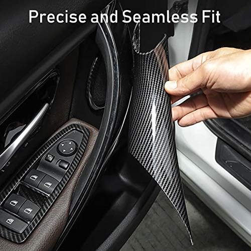 Jaronx 2PCS Door Handle Covers Compatible with BMW 3/4 Series Driver Side & Passenger Side Door Pull Handle Covers (Compatible with BMW 320i,328i,330i,335i F30/F31 and 428i,435i F32/F36)(Carbon Fiber)