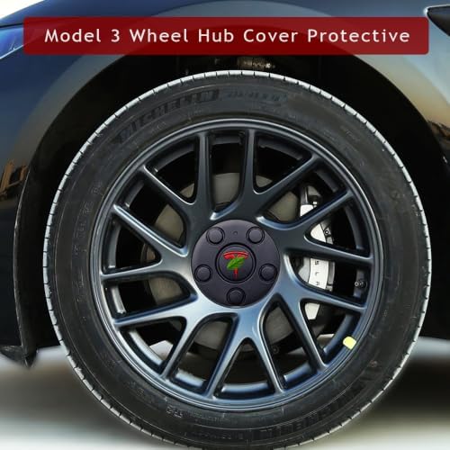 Center Caps Hubcaps Cover Aero Wheels for 18-inch Original Standard Rims Compatible with Model 3 (NOT Compatible with Model 3 Highland)