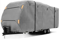 RV Cover for Forest River Cherokee Grey Wolf 18rr 2023-2026, All Weather Travel Trailer Cover with Windproof Straps and Zipper Access Heavy Duty Water Resistant Camper Cover