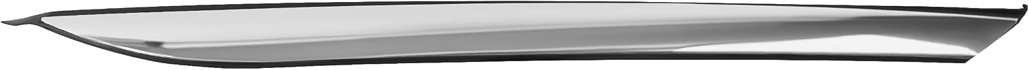 ALMULOO Right Rear Frame Molding Trim Compatible with 2011-2016 Kia Optima Replacement for 878602T000 Plastic+Stainless Steel Unfinished Silvery+Black Passenger Side
