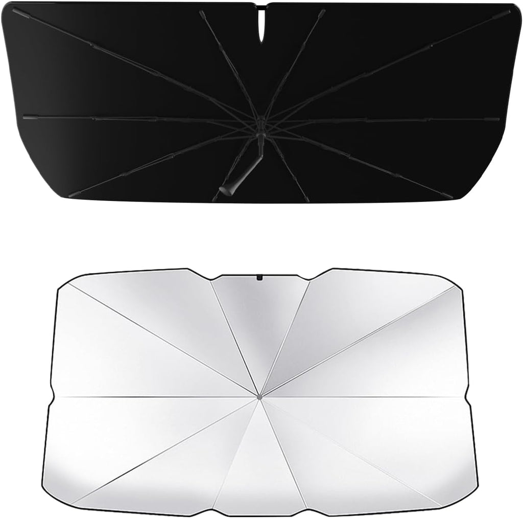 Windshield Sun Shade Umbrella Compatible with Subaru Outback Wagon 2015 2016 2017 2018 2019, Foldable Reflective Sunshade for UV Protection & Heat Reduction