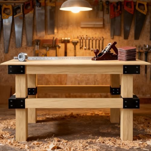 workbench brackets kit 8 pcs, 3-way right angle, package contents
