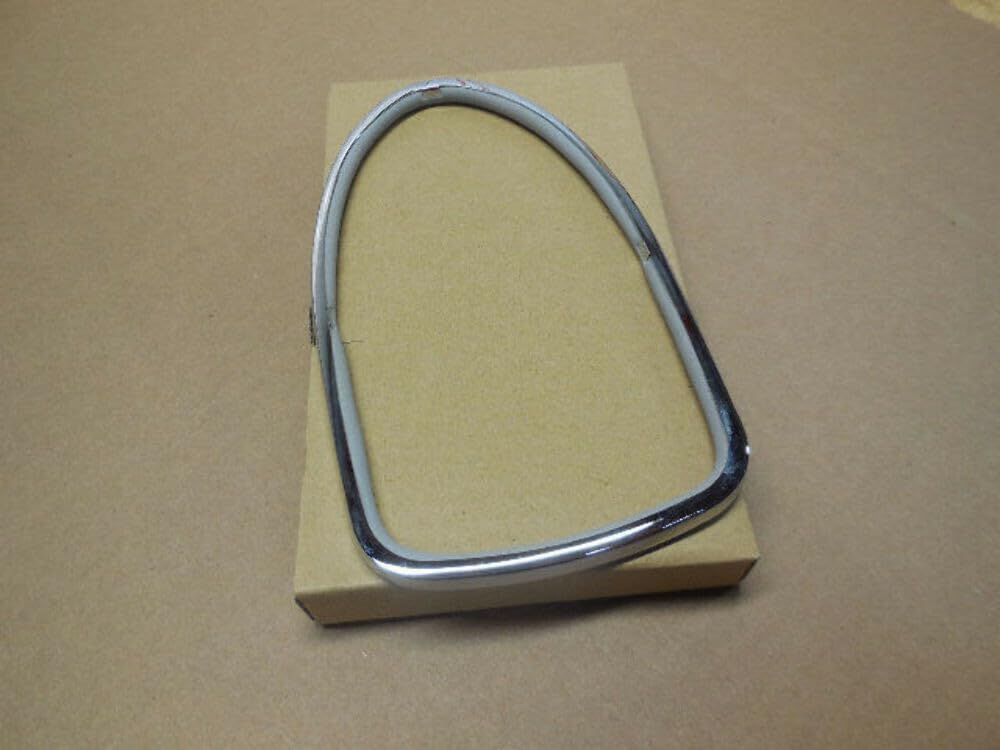 Pirate Mfg Tail Light Lens Chrome Trim Ring Pair Compatible with VW 1968–1970 Beetle – Replaces 111‑945‑117A