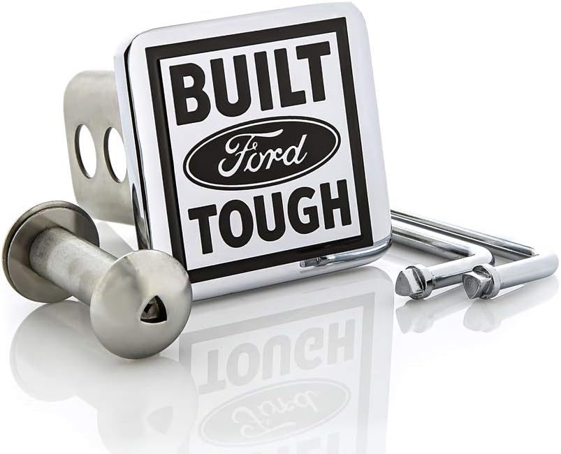 Ford Built Tough Metal Trailer Tow Hitch Cover Plug Emblem