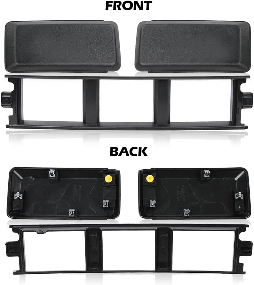 G-PLUS Front Bumper Lower Grille Panel Cover & Bumper Pads Fit F150 18-20 | JL3Z17B968BB Black ABS Plastic
