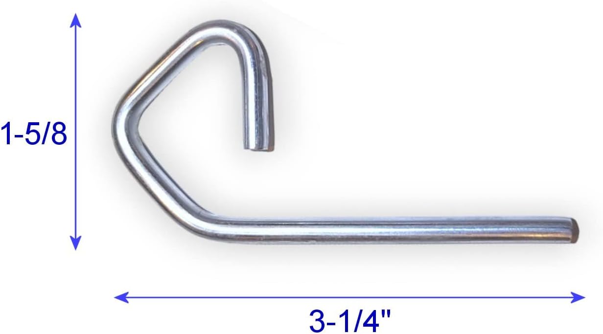 OEM - Hitch Pin Clip for Hand Trucks | Junior/Senior Harper Convertible Composite Hand Trucks | Replacement Lock Grab Pin Clip, 3 1/4" L - HDPLP-187 (Qty1)