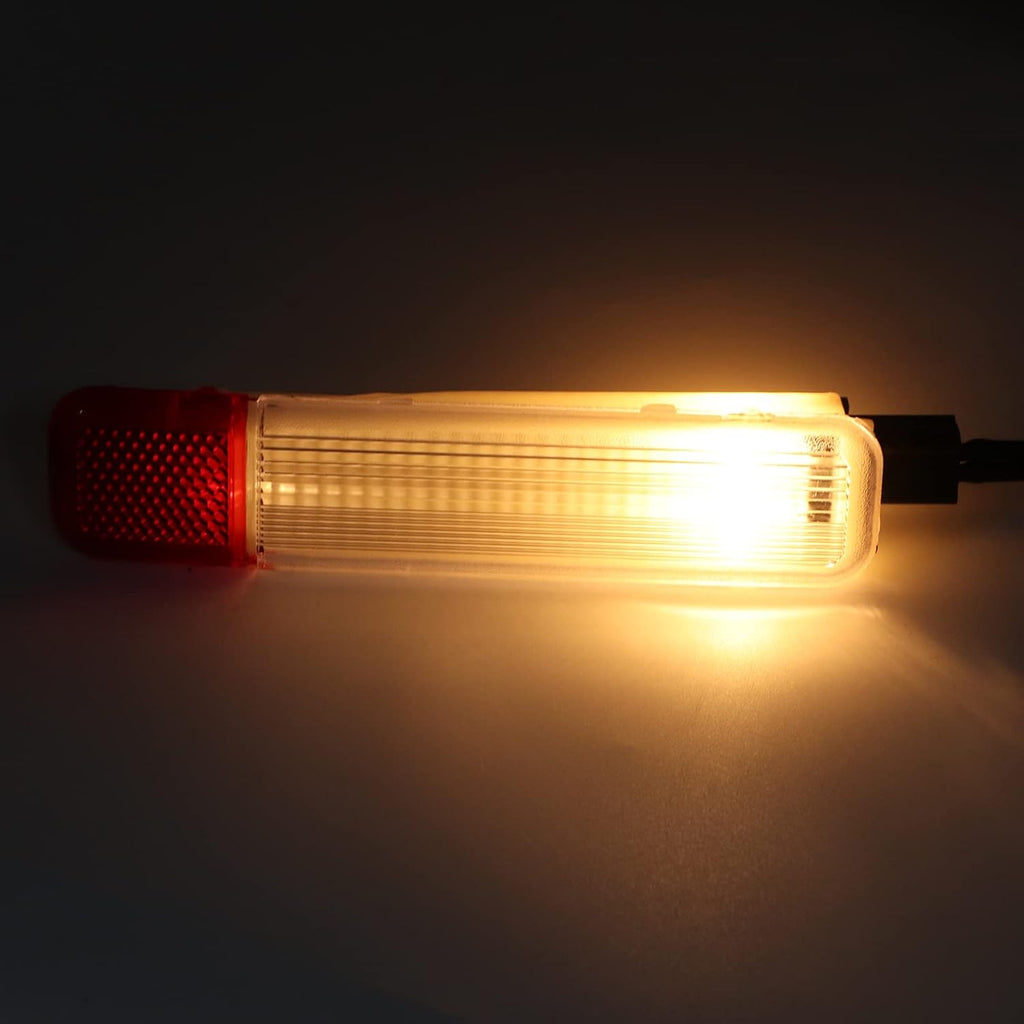 12V Interior Door Light 15021518, White Courtesy Reflector Lamp Replacement with Courtesy Lamp for 1999-2006 (Left)