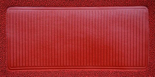 Replacement Auto Carpet Floor Liner - Molded Loop - fits 1964-1967 Oldsmobile Cutlass 2 Door Automatic (Red)