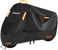 Motorcycle Cover Waterproof Outdoor, 420D Heavy Duty, All Season Protection by Dewier